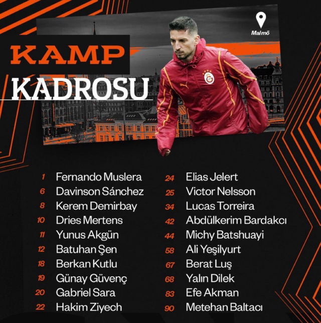 Galatasaray, İsveç'e 5 eksikle gidiyor