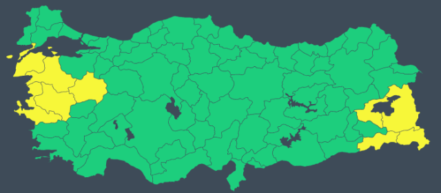 Meteoroloji'den 9 ile sarı kodlu uyarı