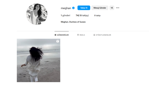 Megan Markle'ın Instagramdaki ilk gönderisi