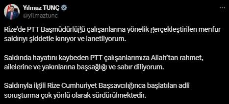 Rize'de PTT binasında 2 çalışanı silahla vurarak öldüren şahıs yakalandı