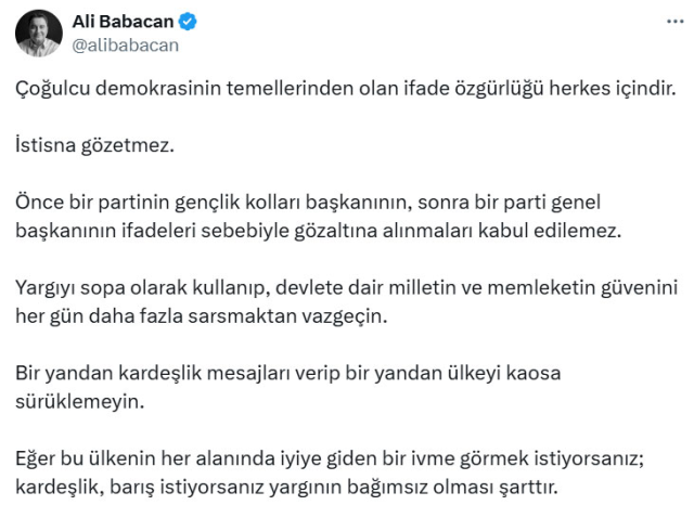 Siyasilerden Ümit Özdağ'ın gözaltına alınmasına ardı ardına tepkiler