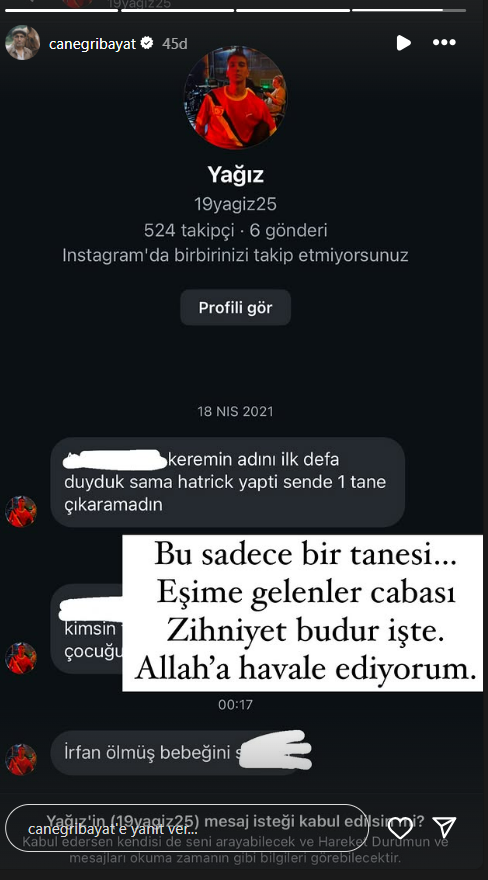 İrfan Can Eğribayat'a çirkin mesaj: Ölmüş bebeğini...