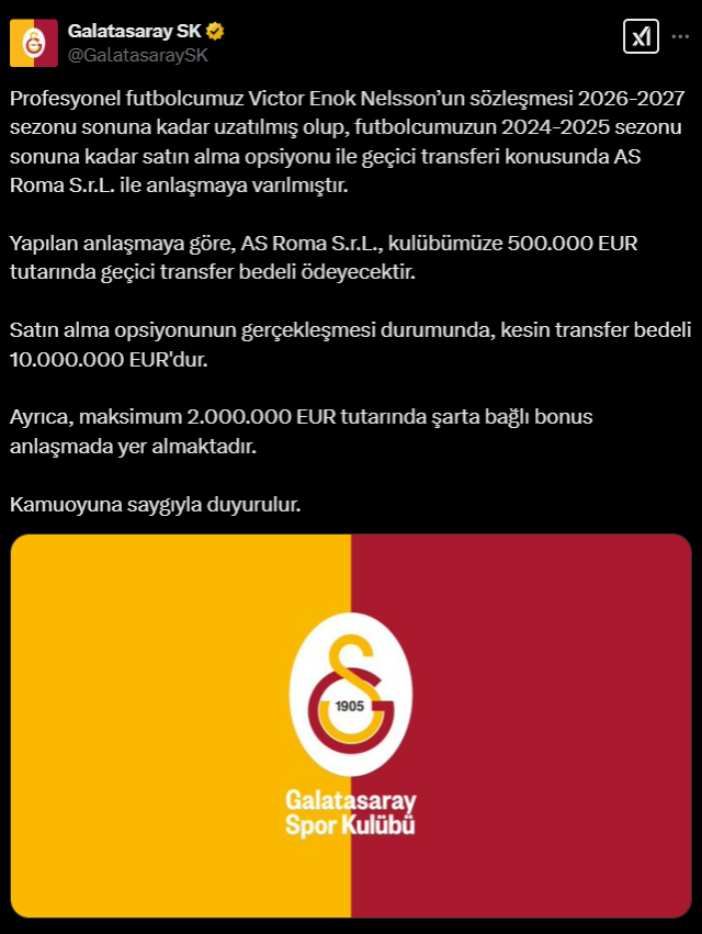 Galatasaray'da Batshuayi'nin ardından bir ayrılık daha