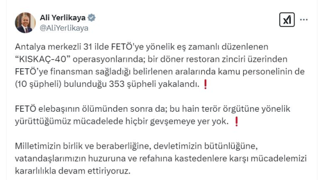 Maydonoz Döner'e FETÖ operasyonu: 353 gözaltı! Şok detaylar ortaya çıktı