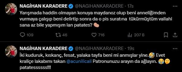 Nagihan Karadere'den Hakan Hatipoğlu'na sert sözler: Patronunuzu arayın da ağlayın