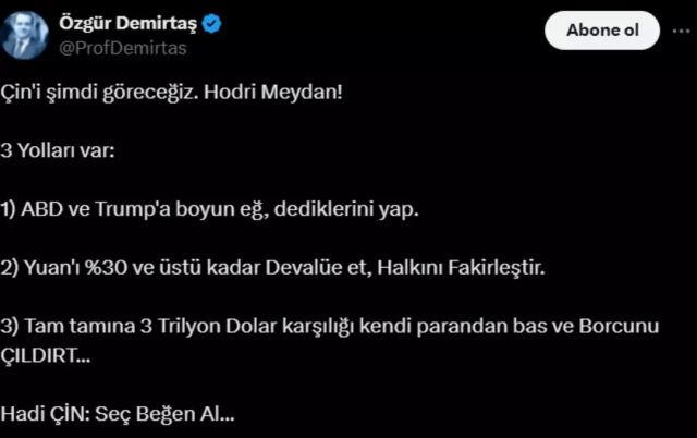 Özgür Demirtaş fena yakalandı, hemen paylaşımını sildi Özgür Demirtaş fena yakalandı, hemen paylaşımını sildi