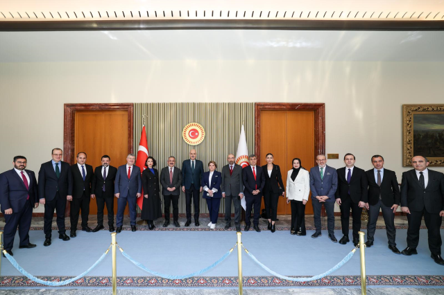 TÜBAF'tan TBMM Başkanı Kurtulmuş'a ziyaret: Gazetecilerin ailelerine gri pasaport talebi