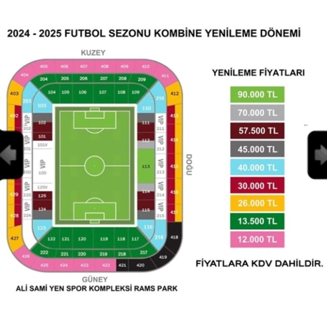 Kasaya 3.5 milyar lira girecek! Galatasaray'da yeni sezon için kombine yenileme dönemi başladı Kasaya 3.5 milyar lira girecek! Galatasaray'da yeni sezon için kombine yenileme dönemi başladı