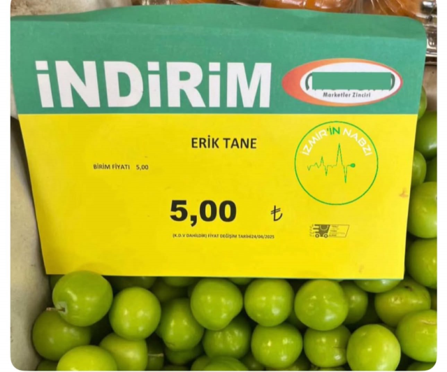 Markette tane ile satılan eriğin fiyatını görenler gözlerine inanamadı
