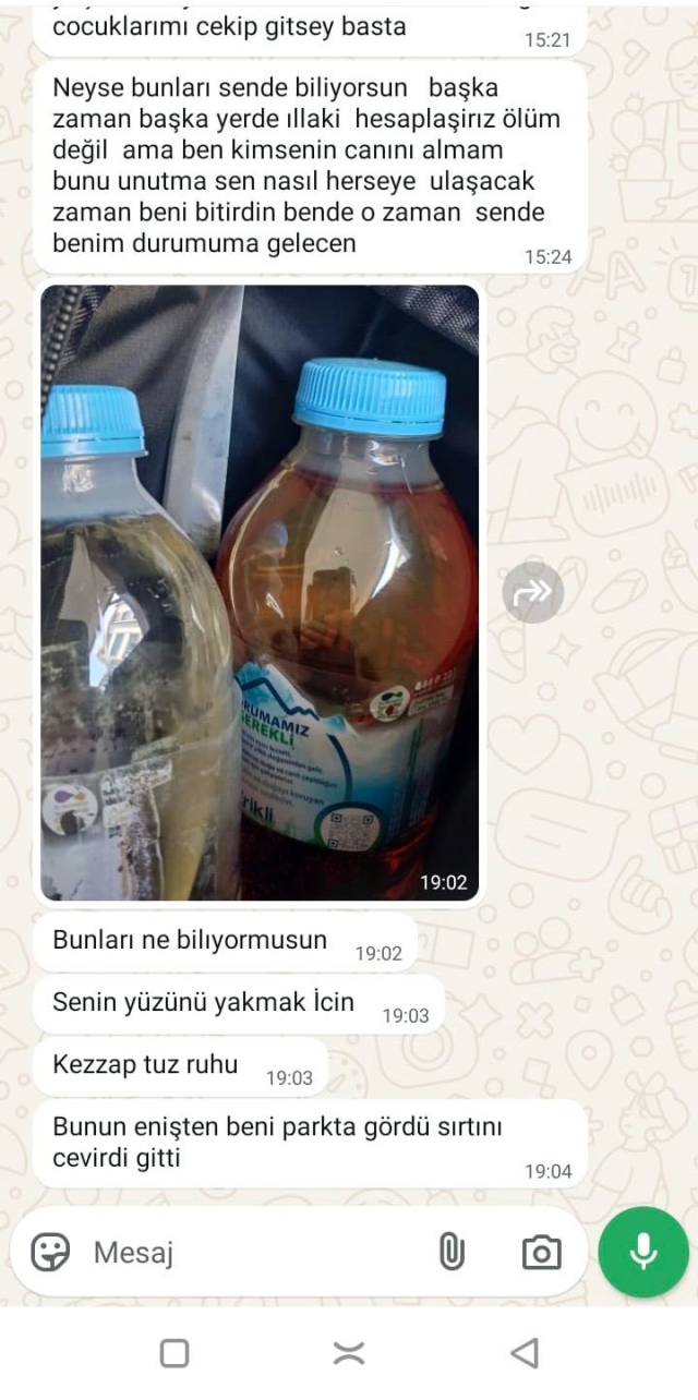 Boşanma aşamasındaki eşinin ailesine kezzapla saldırdı
