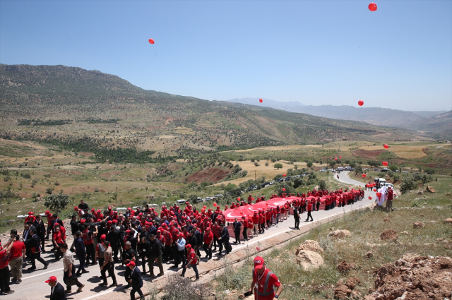 Gabar Dağı'nda 19 Mayıs yürüyüşü