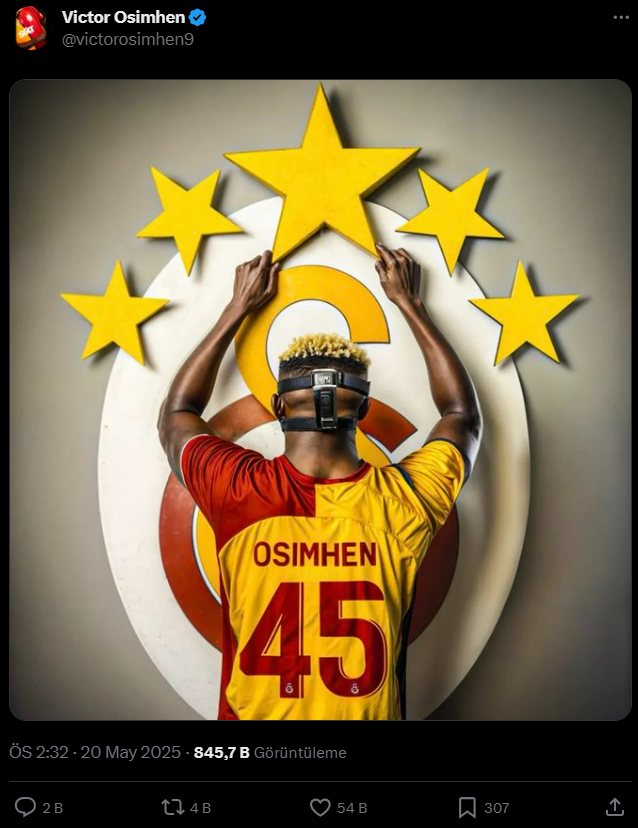 Osimhen'den paylaşım geldi: Galatasaraylı taraftarlar yorum yağdırdı