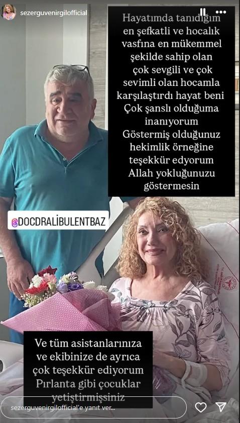 Bir döneme damga vuran Sezer Güvenirgil sağlık sorunları yaşıyor