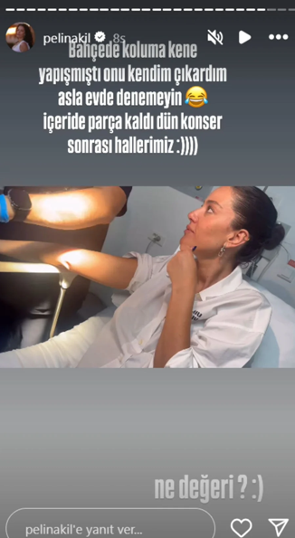 Pelin Akil, kolunu ısıran keneyi kendisi çıkardı! Hastanelik oldu Pelin Akil, kolunu ısıran keneyi kendisi çıkardı! Hastanelik oldu