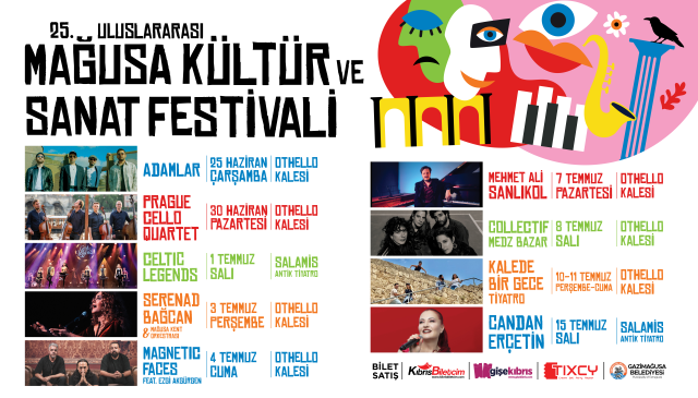 25. Uluslararası Mağusa Kültür Sanat Festivali Başlıyor