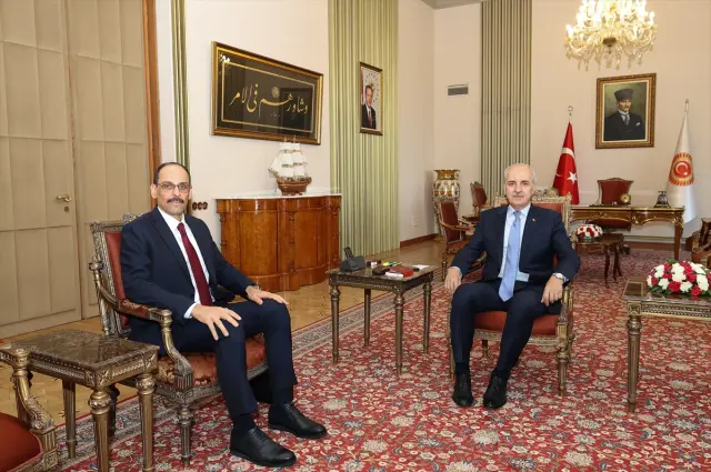 TBMM Başkanı Kurtulmuş'a peş peşe ziyaretler! Önce Erdoğan'ı sonra Kalın'ı ağırladı
