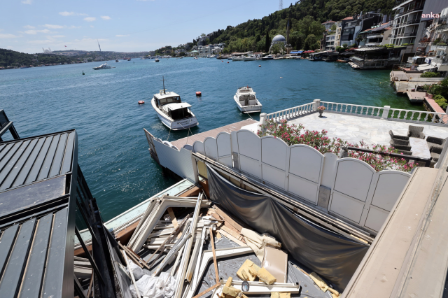 İstanbul Boğazı'ndaki kaçak yapılar yıkılmaya başlandı