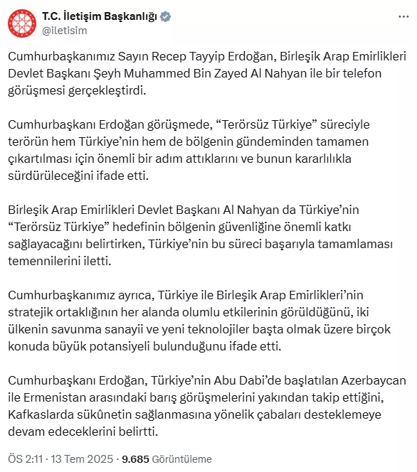 Cumhurbaşkanı Erdoğan, Al Nahyan ile görüştü Cumhurbaşkanı Erdoğan, Al Nahyan ile görüştü