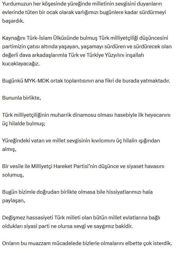 Bahçeli'den Terörsüz Türkiye mesajı: Devletin pazarlık yaptığını iddia edenler müfteridir