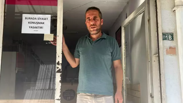 Çay ocağında 'siyaset' konuşmayı yasakladı