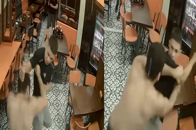 Kavgada ensesinden bıçaklandı, apar topar ameliyata alındı! O anlar kamerada