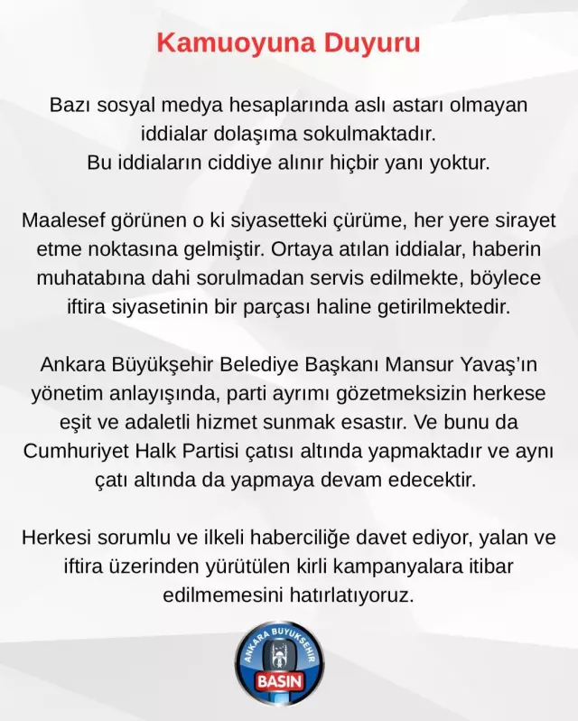 Mansur Yavaş'tan AK Parti saflarına geçeceği iddialarına yanıt