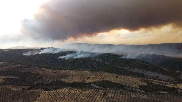 Çanakkale yanıyor! Tarihi Alan kapatıldı, tahliye edilen köy sayısı 6'ya yükseldi Çanakkale yanıyor! Tarihi Alan kapatıldı, tahliye edilen köy sayısı 6'ya yükseldi