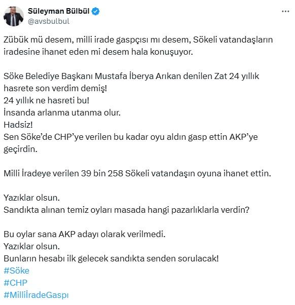 AK Parti'ye geçen belediye başkanının sözleri CHP'li vekili çıldırttı