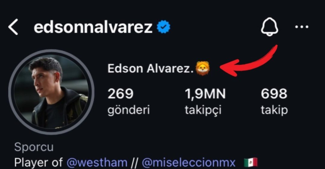 Edson Alvarez, taraftardan gelen tepki sonrası profilindeki o ifadeyi kaldırdı Edson Alvarez, taraftardan gelen tepki sonrası profilindeki o ifadeyi kaldırdı