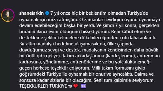 Ülkemizi EuroBasket'te finale taşıyan yıldız A Milli Takım'ı bıraktı