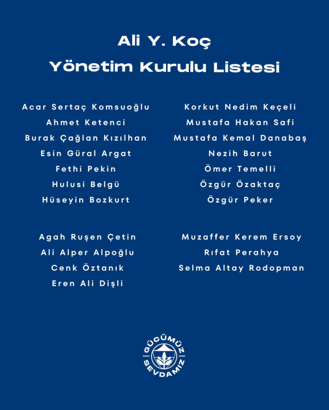 Fenerbahçe seçime gidiyor! İşte Ali Koç ve Sadettin Saran'ın A takımı