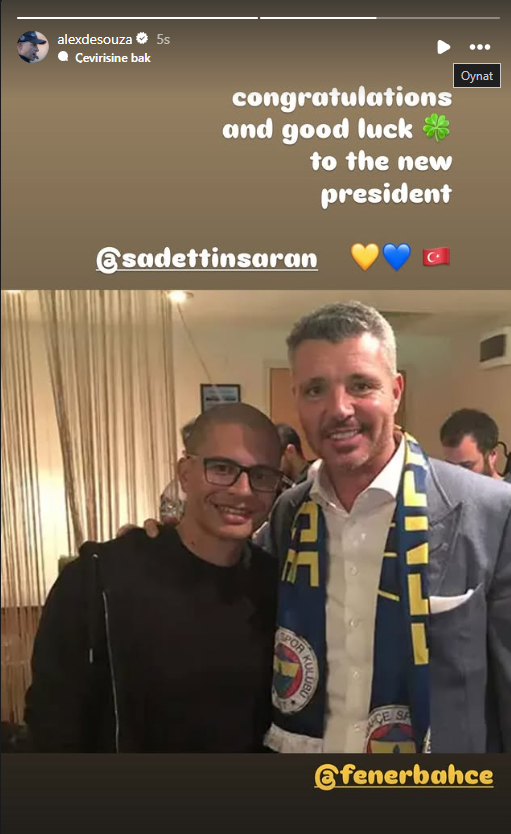 Tek cümlelik not düştü! Alex de Souza'dan Sadettin Saran paylaşımı