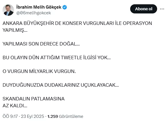 Gökçek'ten gece yarısı olay paylaşım: Hazır mısın Türkiye?