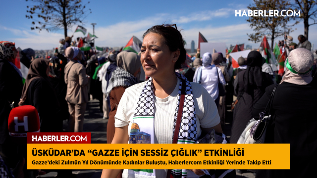 Üsküdar'da Gazze İçin Sessiz Çığlık: Vatandaşlardan dünyaya vicdan çağrısı