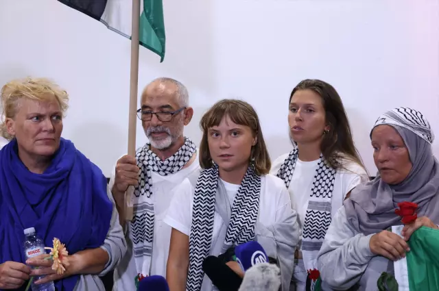 Aktivist Greta Thunberg, Yunanistan'da: Gazze'deki soykırımı durdurmak bize düşüyor