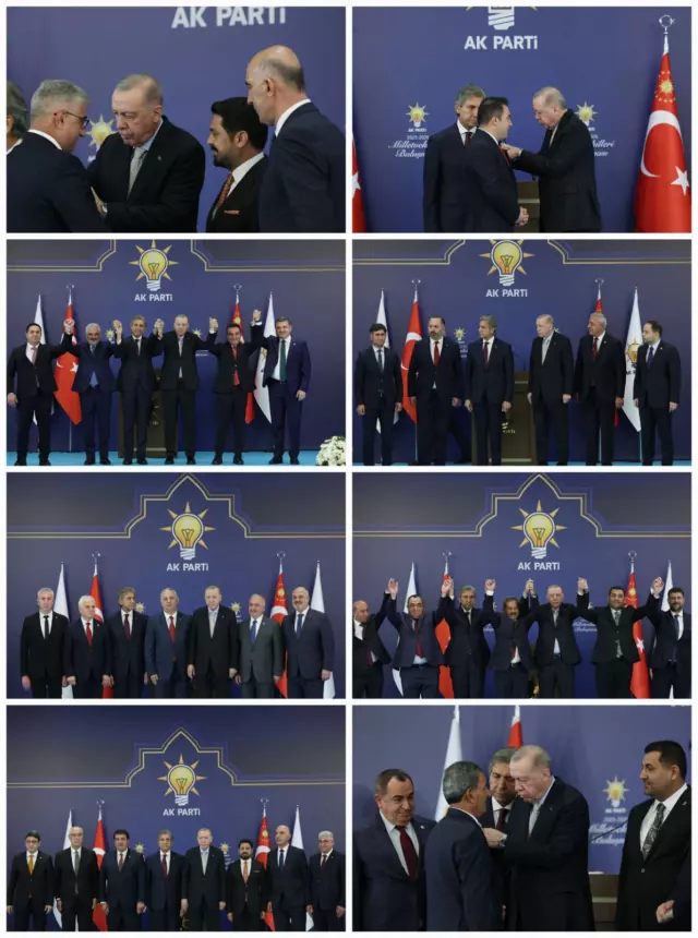 7 belediye başkanı AK Parti'ye katıldı! Erdoğan rozetlerini bizzat taktı
