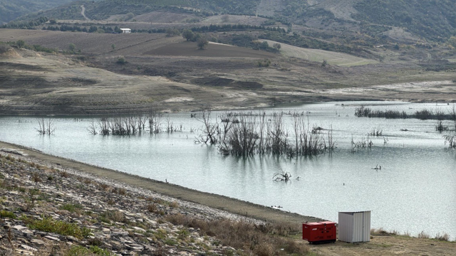 Naip Barajı'nda su seviyesi yüzde 1'in altına düştü