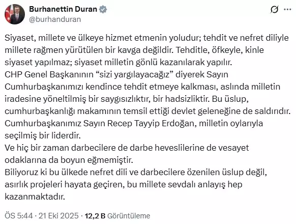 AK Parti Sözcüsü Çelik'ten Özgür Özel'e: Yeni bir Yassıada Çetesi kurmak istediğini ilan etti AK Parti Sözcüsü Çelik'ten Özgür Özel'e: Yeni bir Yassıada Çetesi kurmak istediğini ilan etti