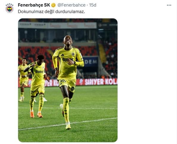 Fenerbahçe'den maç biter bitmez Galatasaray'a olay gönderme Fenerbahçe'den maç biter bitmez Galatasaray'a olay gönderme