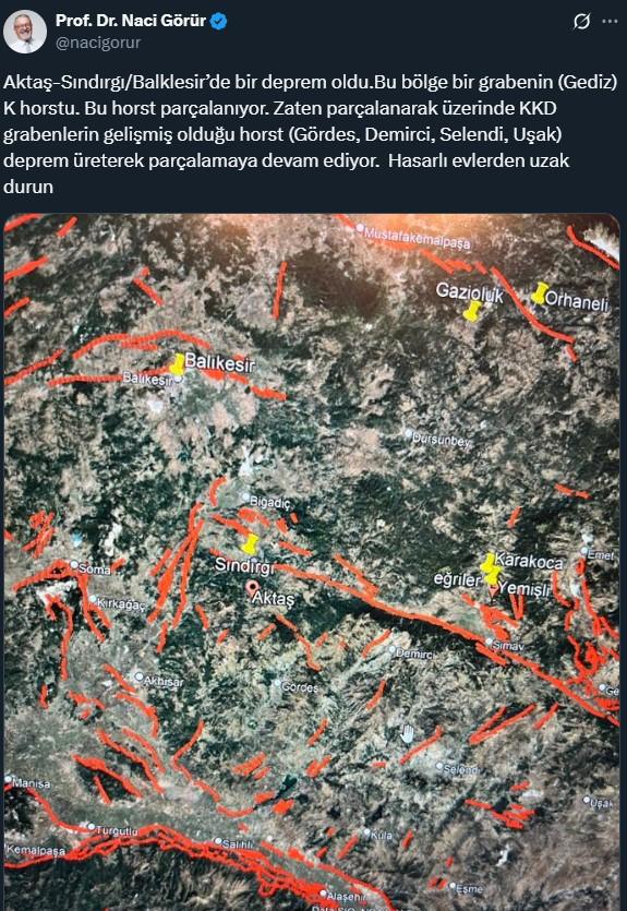 6.1'lik depremin ardından Naci Görür'den endişelendiren ilk yorum 6.1'lik depremin ardından Naci Görür'den endişelendiren ilk yorum
