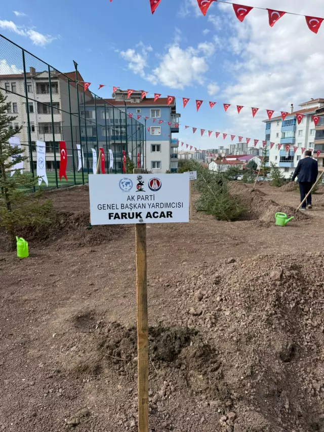 Filistinli şehit gazeteciler anısına fidanlar Ankara'da toprakla buluştu Filistinli şehit gazeteciler anısına fidanlar Ankara'da toprakla buluştu