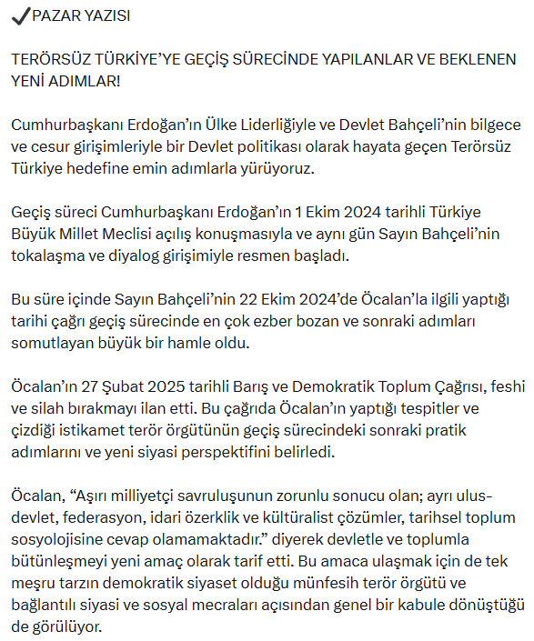 Cumhurbaşkanı Başdanışmanı Uçum: Komisyonun İmralı'da Öcalan'ı dinlemesi bekleniyor Cumhurbaşkanı Başdanışmanı Uçum: Komisyonun İmralı'da Öcalan'ı dinlemesi bekleniyor