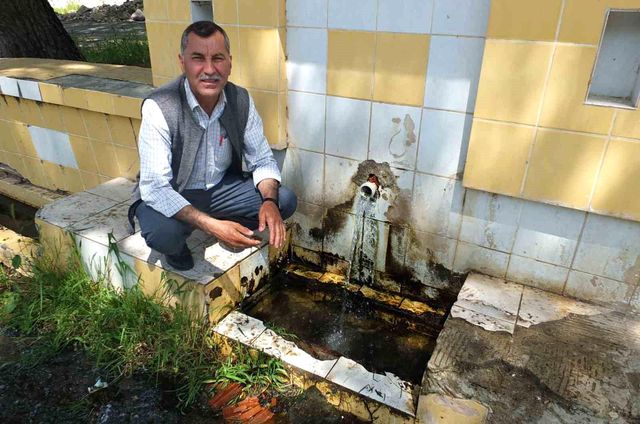 Şifalı su 5 yıl sonra akmaya başladı