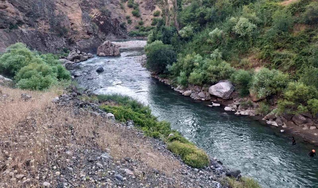 Bitlis'te dereye giren 3 kardeşten biri hayatını kaybetti, birini babası kurtardı, diğeri ise kayıp