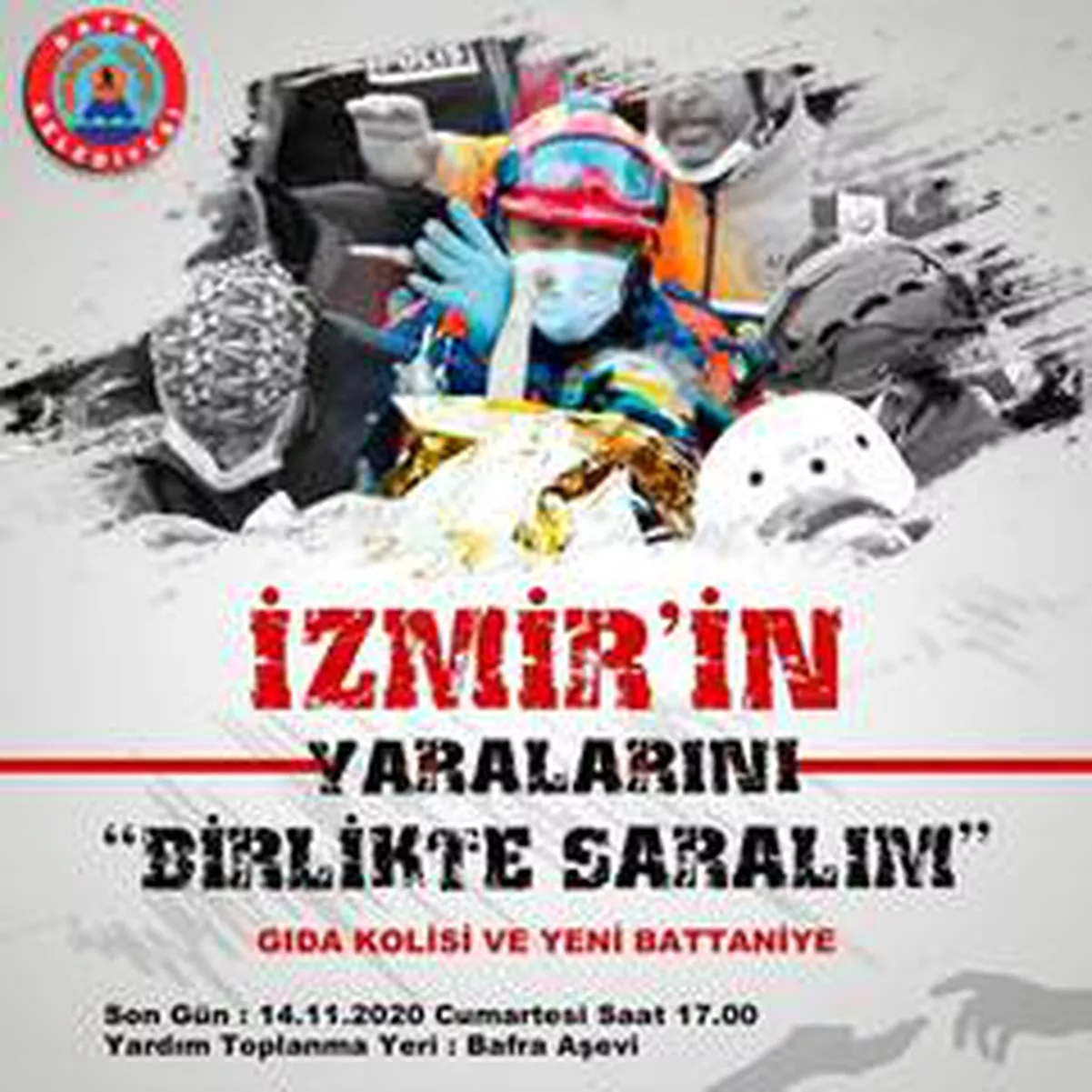 Bafra\'dan İzmir\'e yardım eli