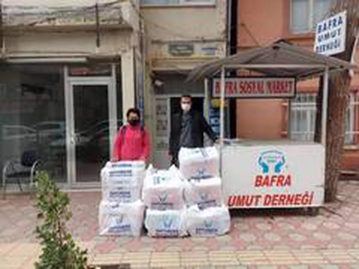 Bafra Umut Derneği\'nden İzmir\'e destek