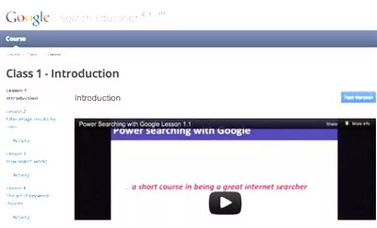 Google\'ın bedava Google kursu