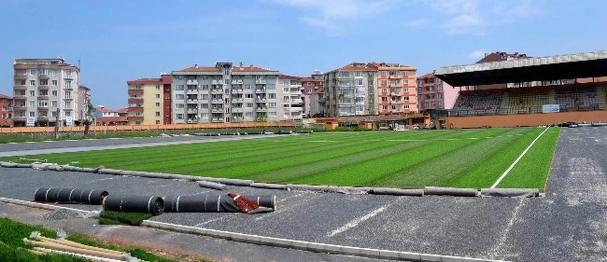 Stadyumda Çalışmalar Devam Ediyor