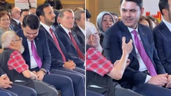 Kura töreninde korumaları aşan yaşlı amcanın Bakan Kurum’la gülümseten anları