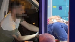 Yol ortasında dehşet! Kadın ağır yaralandı, kocasının hareketi olay oldu
